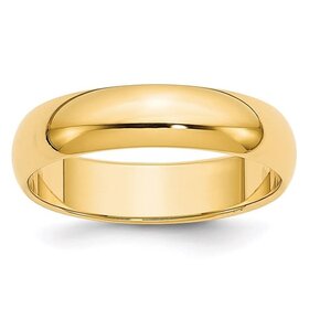475350 14K YELLOW GOLD 4.7MM LIGHTWEIGHT WEDDING BAND (SIZE 8)