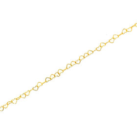 20470 14K YELLOW GOLD PETITE FIGARO BRACELET