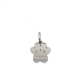 78142 14K WHITE GOLD HIGH POLISH HEART PAW CHARM