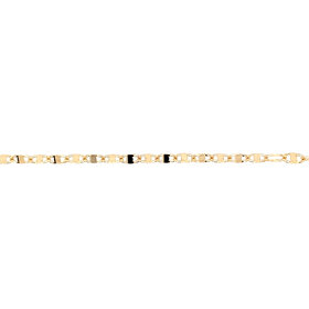 20402 14K YELLOW GOLD HIGH POLISHED FLIP CHAIN LADIES BRACELET