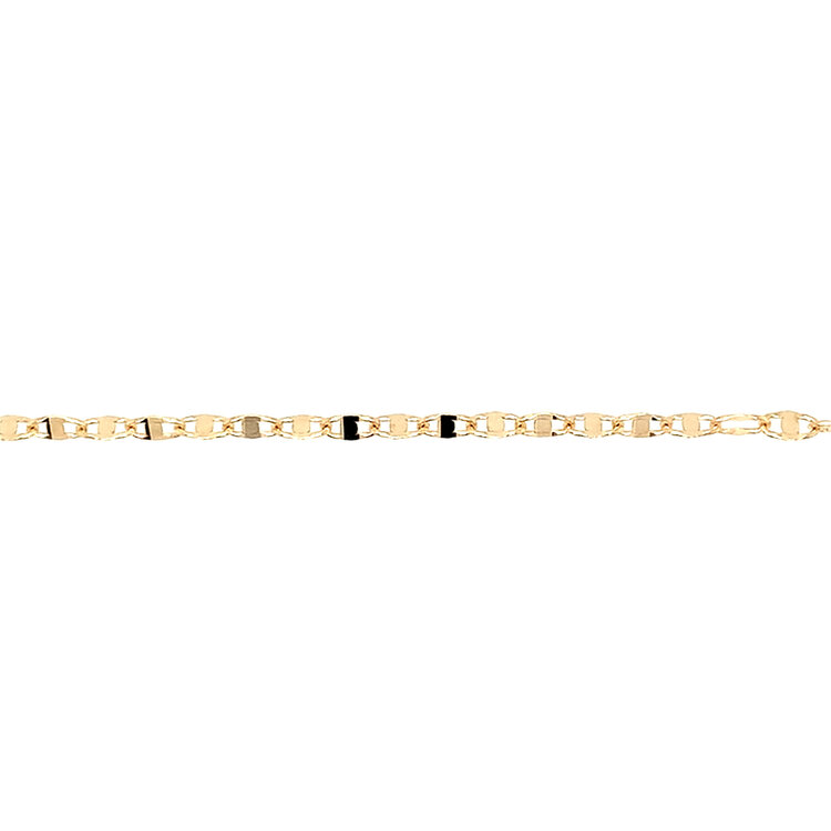20402 14K YELLOW GOLD HIGH POLISHED FLIP CHAIN LADIES BRACELET