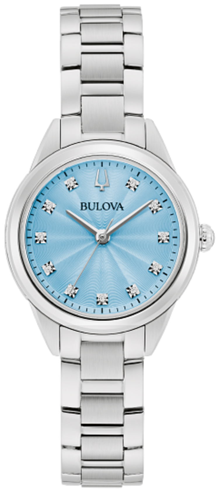 Bulova BULOVA LADIES SUTTON BLUE DIAL DIAMOND MARKER WATCH