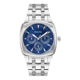 Bulova BULOVA BLUE FACE STAINLESS STEEL NAVY BLUE DIAL MEN'S WATCH