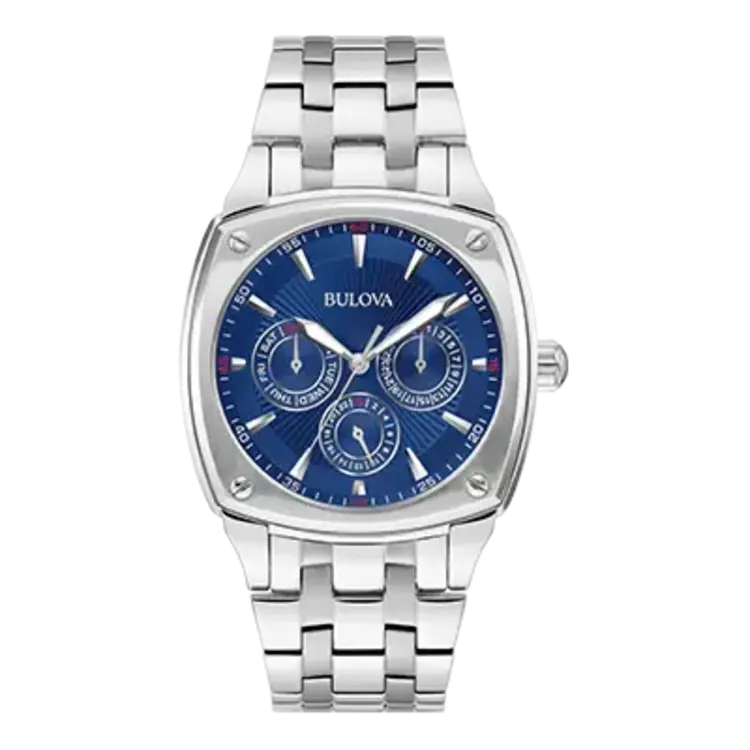 Bulova BULOVA BLUE FACE STAINLESS STEEL NAVY BLUE DIAL MEN'S WATCH
