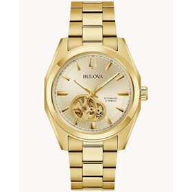 Bulova BULOVA MEN'S SURVEYOR GOLD TONE 21 JEWELS AUTOMATIC WATCH