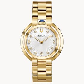 Bulova BULOVA RUBAIYAT DIAMOND  GOLD TONE WATCH