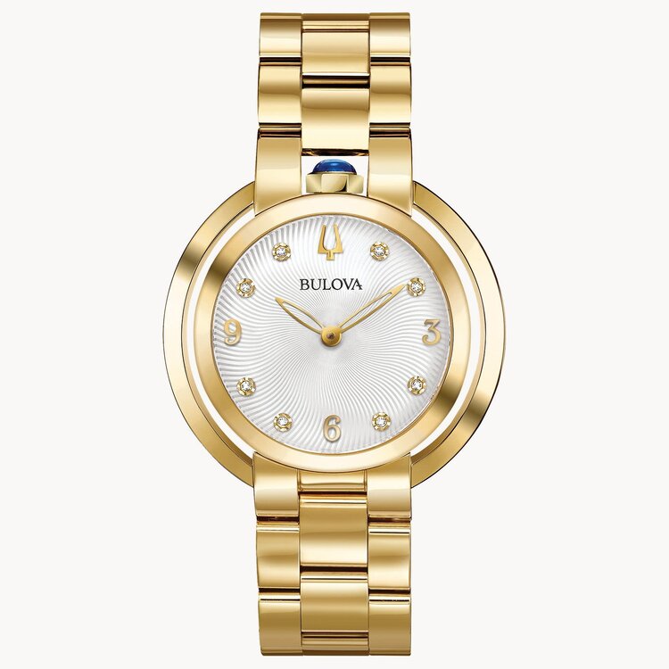 Bulova BULOVA RUBAIYAT DIAMOND  GOLD TONE WATCH