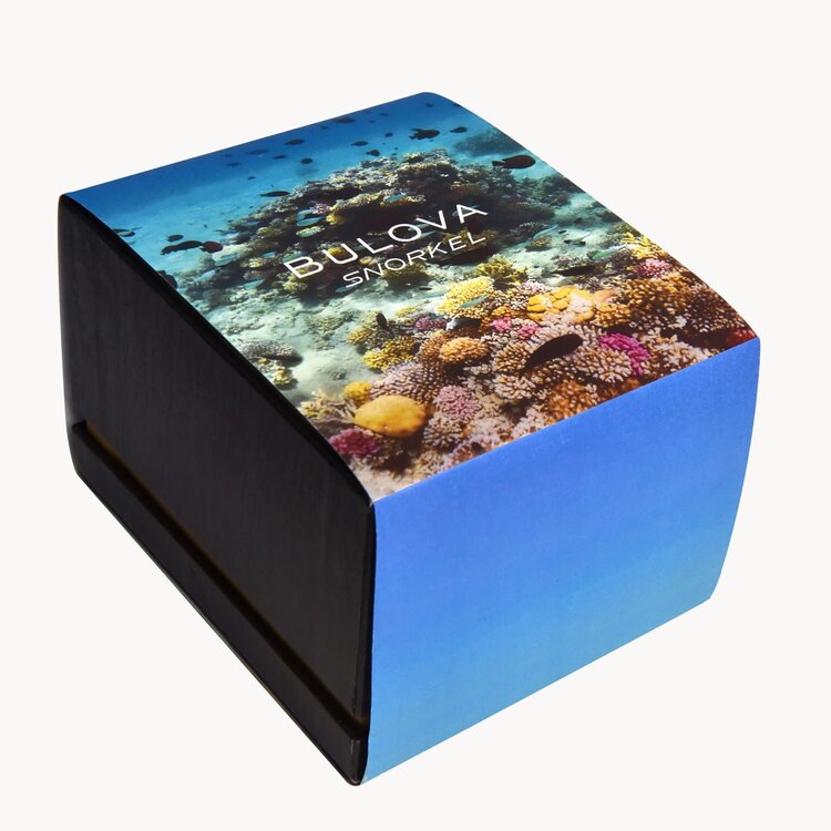 BULOVA SNORKEL CLOWNFISH COLOR SILICONE BAND WATCH