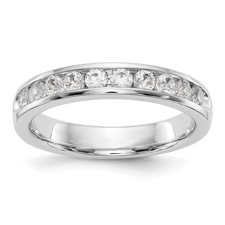 475407 14K WHITE GOLD .70CT ROUND DIAMOND CHANNEL SET WEDDING BAND
