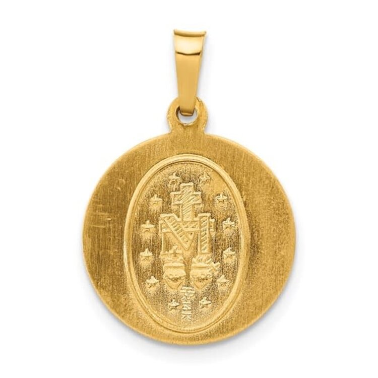 77213 14K YELLOW GOLD MIRACULOUS MEDAL