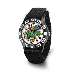 XWA6425 Marvel Hulk Kids Black Nylon Time Teacher Watch XWA6425 Marvel Hulk Kids Black Nylon Time Teacher Watch