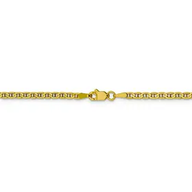 50427 14K YELLOW GOLD 18'' GUCCI HIGH POLISH LINK CHAIN 3MM