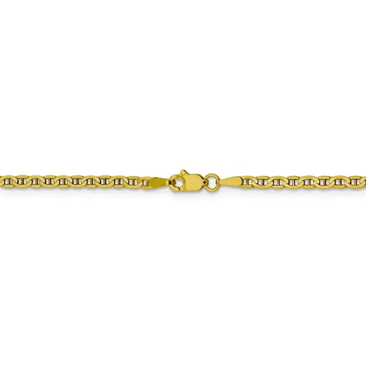 50427 14K YELLOW GOLD 18'' GUCCI HIGH POLISH LINK CHAIN 3MM
