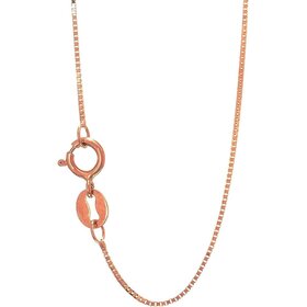 50455 14K ROSEGOLD 18" THIN BOX LINK CHAIN