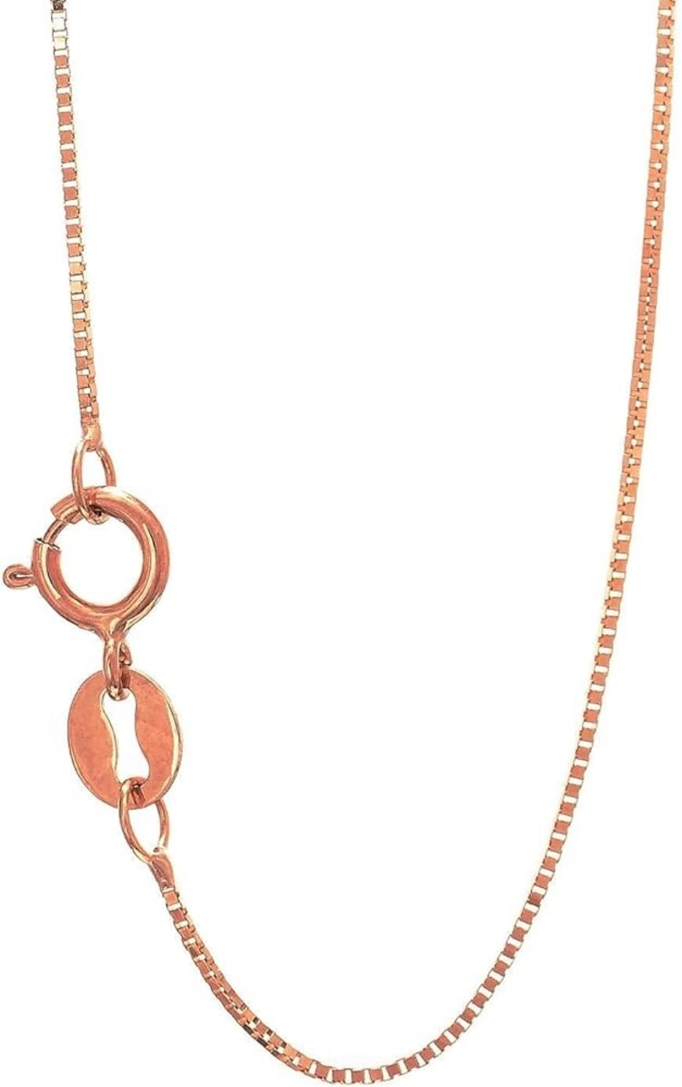 50455 14K ROSEGOLD 18" THIN BOX LINK CHAIN