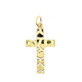 80094 GOLD FILLED NUGGET CROSS