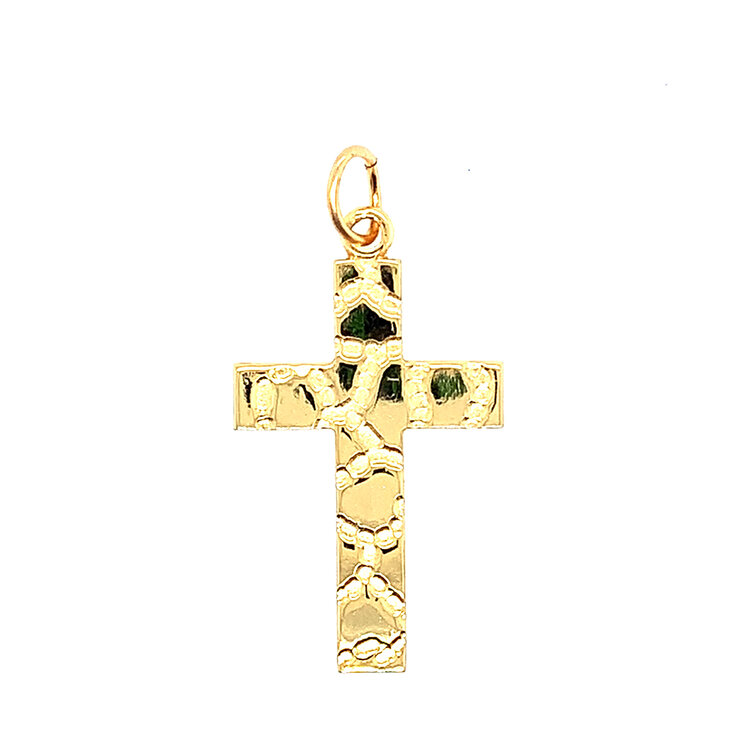 80094 GOLD FILLED NUGGET CROSS