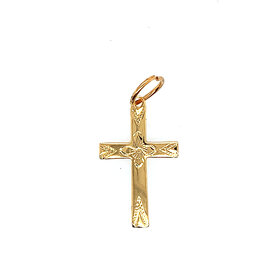 80099 GOLD FILLED SMALL FLORAL CROSS