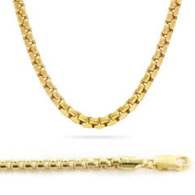 50456 14K YELLOW GOLD 20" 2MM ROUNDED BOX STYLE CHAIN
