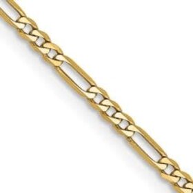 50457 14K YELLOW GOLD 18" 1.85MM FIGARO LINK CHAIN