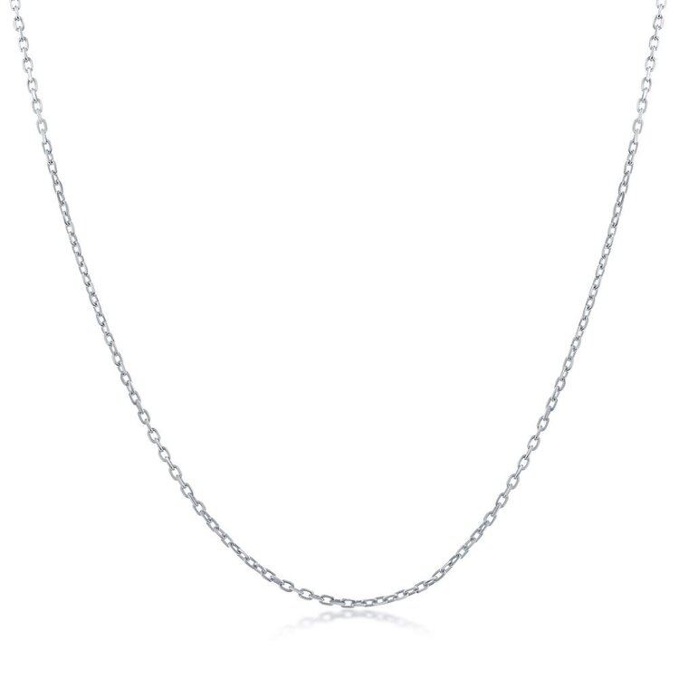 80111 STERLING SILVER 16” CABLE LINK CHAIN