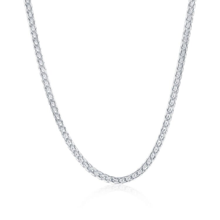 80118 STERLING SILVER 22” FRANCO LINK CHAIN