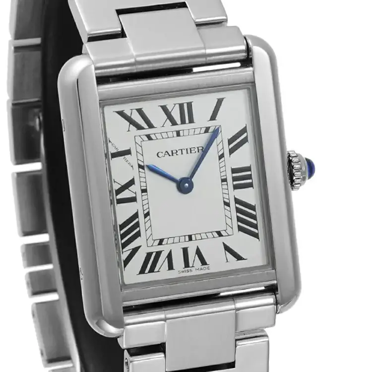 10044 CARTIER TANK SOLO 31mm STAINLESS STEEL LADIES WATCH PREW-OWN
