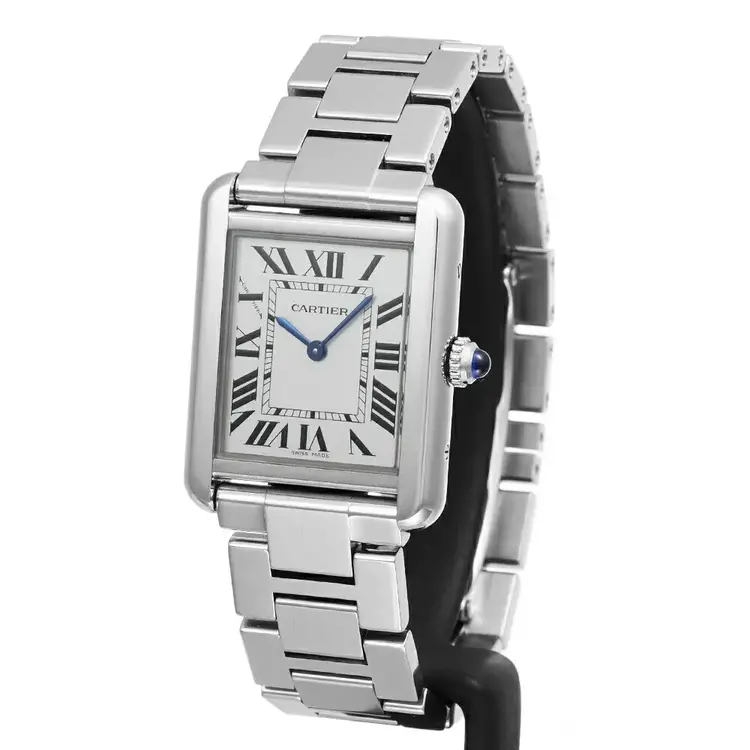 10044 CARTIER TANK SOLO 31mm STAINLESS STEEL LADIES WATCH PREW-OWN