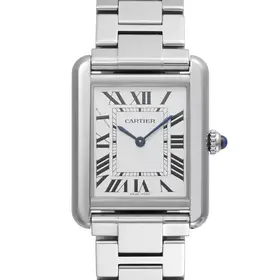 10044 CARTIER TANK SOLO 31mm STAINLESS STEEL LADIES WATCH PREW-OWN