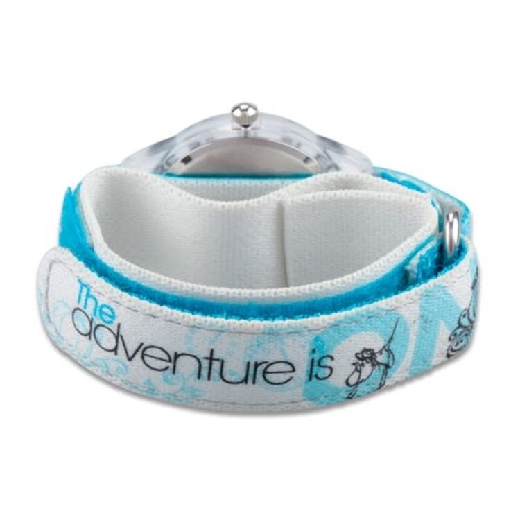 XWA6761 Disney Princess Cinderella Kids Velcro Band Time Teacher Watch