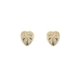 31500 14K YELLOW GOLD FLAT STARBURST SCREW BACKS STUDS
