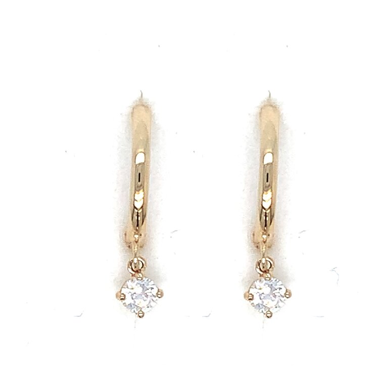 31515 14K YELLOW GOLD DIAMOND HALO RUBY STUDS
