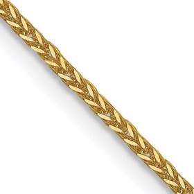 50239 14K YELLOW GOLD  18'' SQUARE  WHEAT LINK CHAIN
