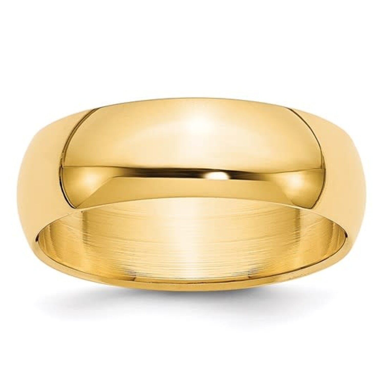 475433 14K YELLOW GOLD HIGH POLISH COMFORT FIT 6MM WEDDING BAND