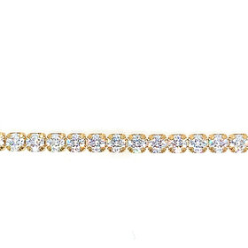 20441 14K YELLOW GOLD CUBIC ZIRCONIA TENNIS BRACELET
