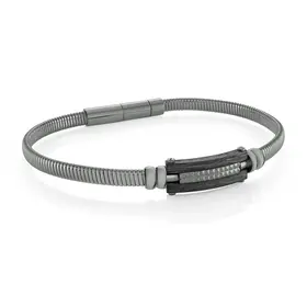 SMB727 ITALGEM GUN-IP-STAINLESS STEEL CARBON-FIBRE-PLATE 7.5+0.5+0.5"-BRACELET