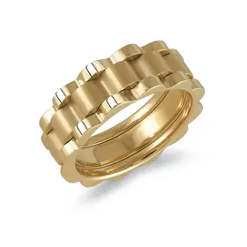 50449 14K YELLOW GOLD 22" 2.40MM THICK CABLE CHAIN