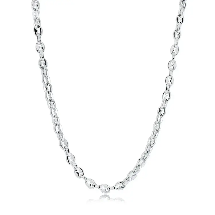 SN128-22+2 ITALGEM STAINLESS STEEL 6MM-BEAN-LINK 22+2"-CHAIN