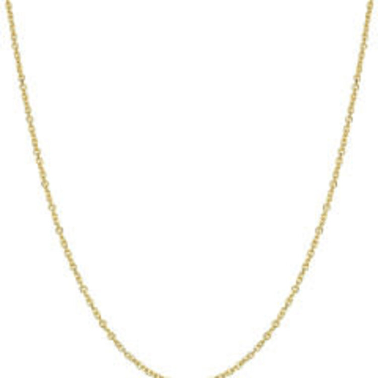 50467 14K YELLOW GOLD 18" THIN CABLE LINK CHAIN