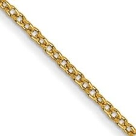 50468 14K YELLOW GOLD 18" CABLE LINK CHAIN