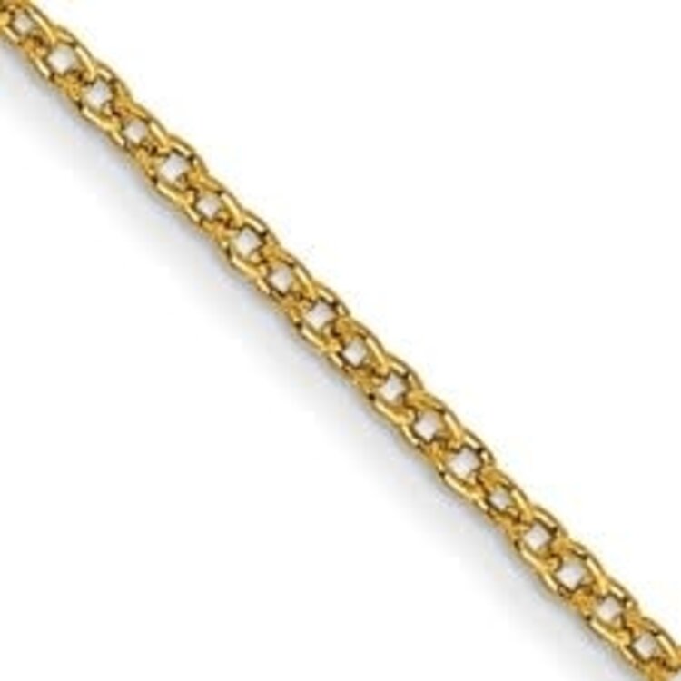 50468 14K YELLOW GOLD 18" CABLE LINK CHAIN