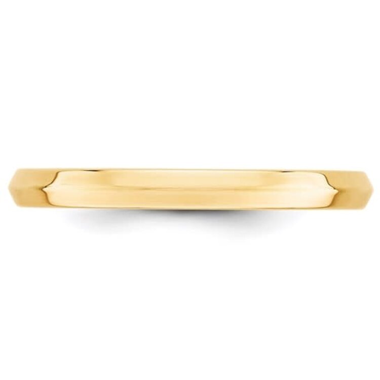 475444 14K YELLOW GOLD KNIFE EDGE BAND 2.25MM