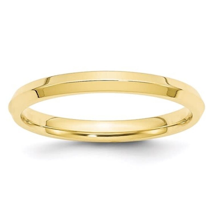 475444 14K YELLOW GOLD KNIFE EDGE BAND 2.25MM