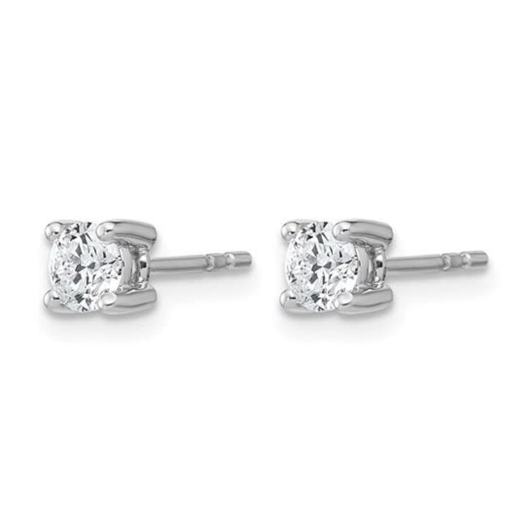 31563 14K WHITE GOLD .20CT LAB GROWN ROUND DIAMOND STUDS