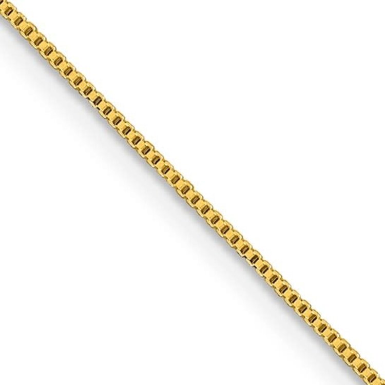 50470 14K YELLOW GOLD 18'' BOX LINK CHAIN