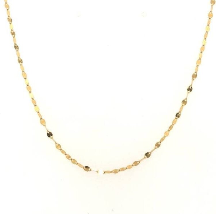 50473 14K YELLOW GOLD 18’’ FLIP LINK CHAIN