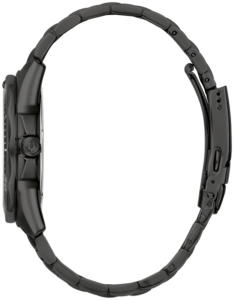 BULOVA BLACK TONE LUMINOUS HANDS AND MARKERS MEN'S WATCH