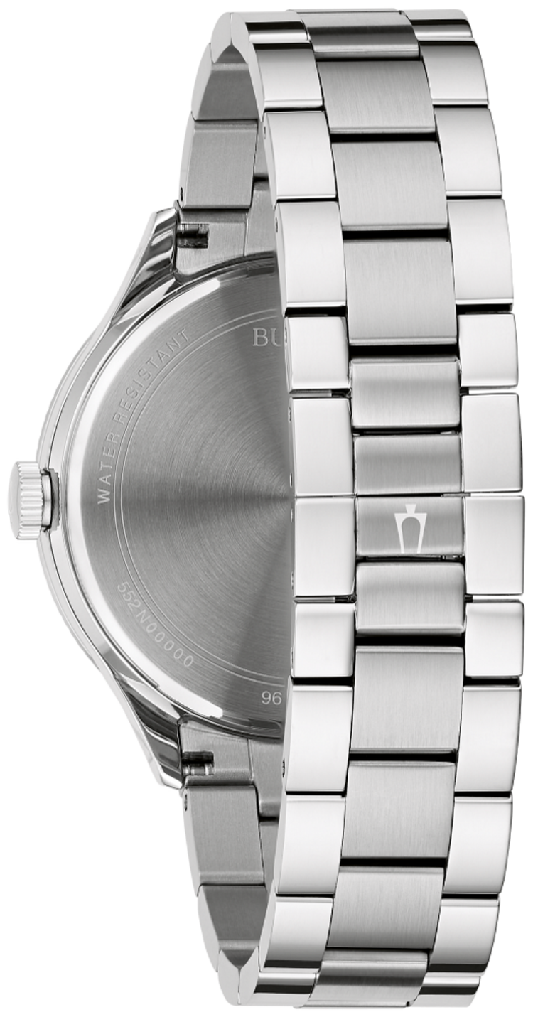 BULOVA STAINLESS STEEL GREEN DIAL CLASSIC MEN'S WATCH