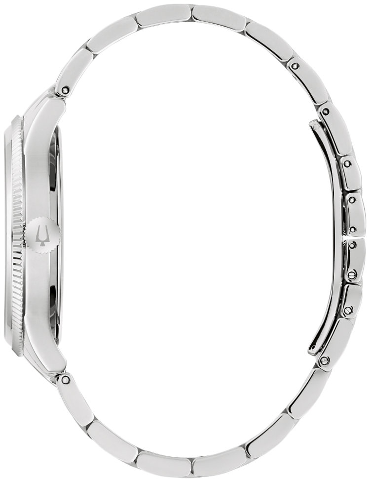 BULOVA STAINLESS STEEL GREEN DIAL CLASSIC MEN'S WATCH