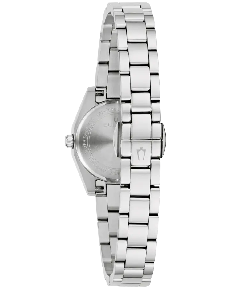 BULOVA SURVEYOR LIGHT BLUE DIAL LADIES WATCH